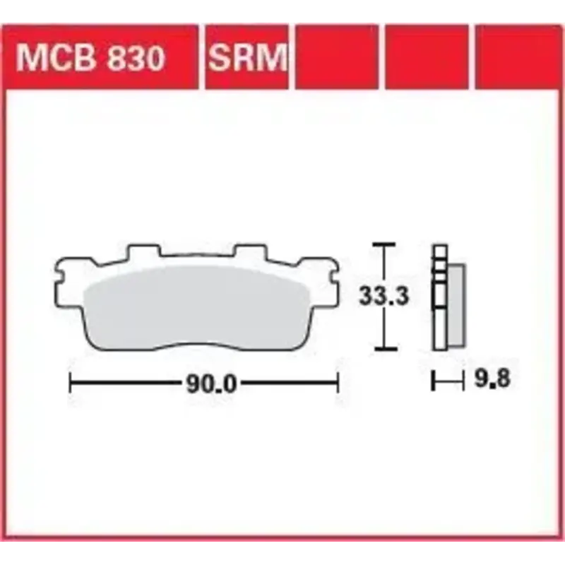 BRAKE PAD SRM SINTER SCOOTER  125