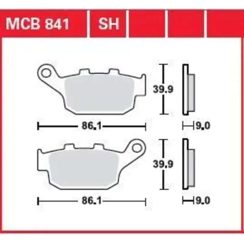 BRAKE PAD SH SINTER PERFORMANCE STREET & ROAD TRACKS