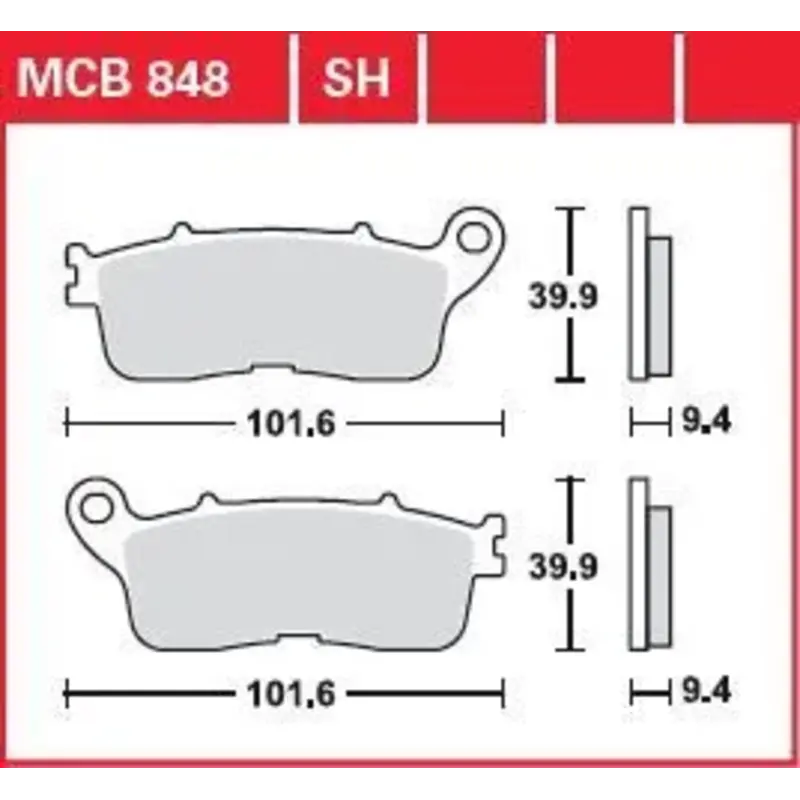 BRAKE PAD SH SINTER PERFORMANCE STREET & ROAD TRACKS