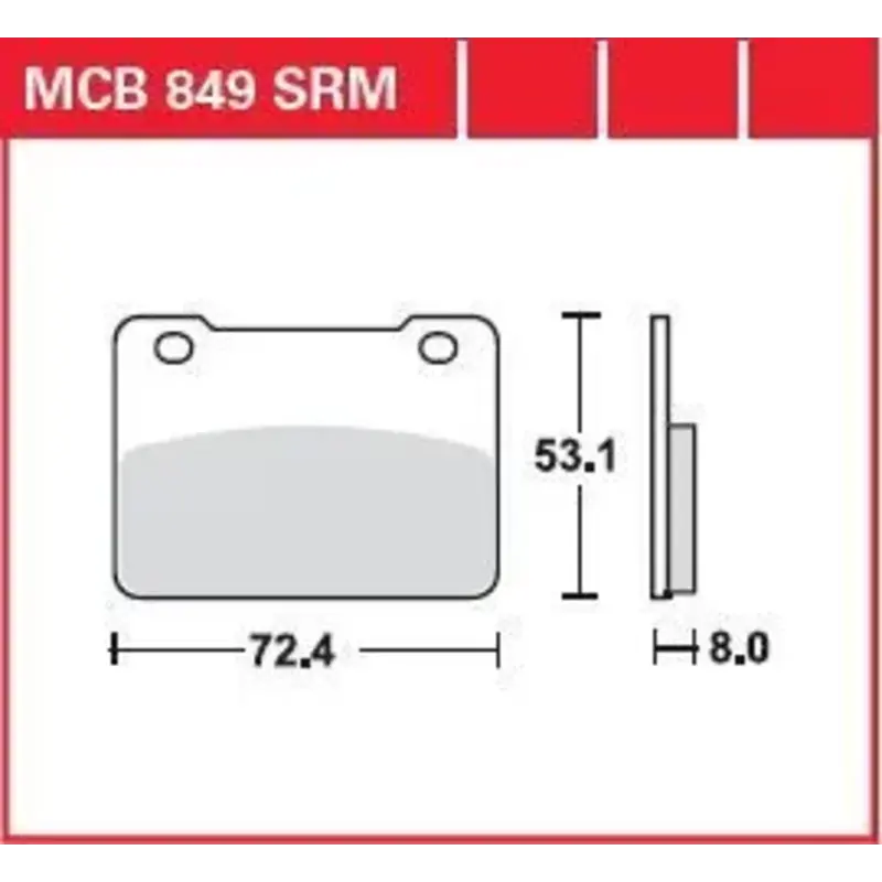 BRAKE PAD SRM SINTER SCOOTER  125