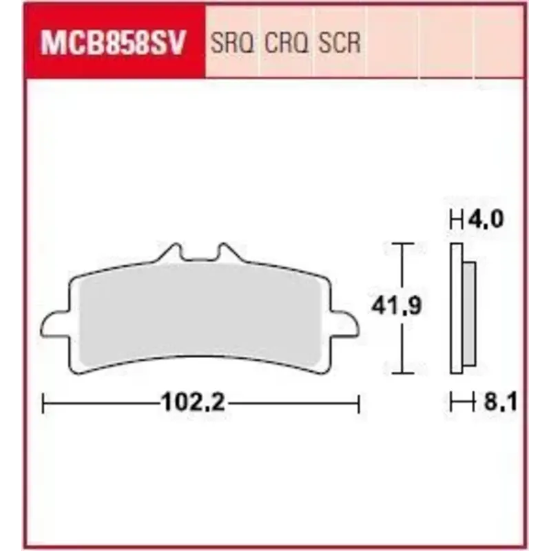 BRAKE PAD SCR SINTER CARBON RACE LONGLIFE