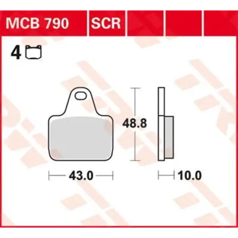BRAKE PAD SCR SINTER CARBON RACE LONGLIFE