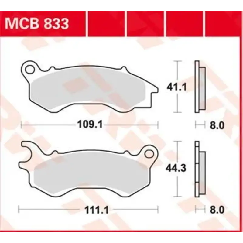 BRAKE PAD SRM SINTER SCOOTER  125