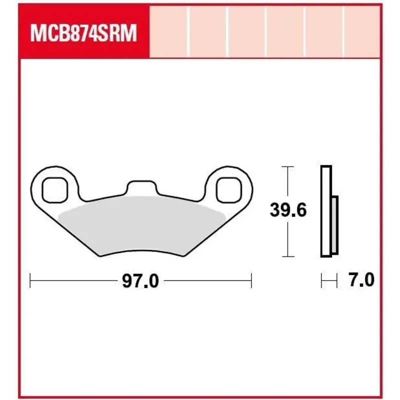 BRAKE PAD SRM SINTER SCOOTER  125