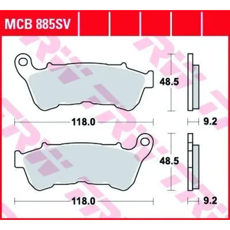 BRAKE PAD SV SINTER PERFORMANCE STREET