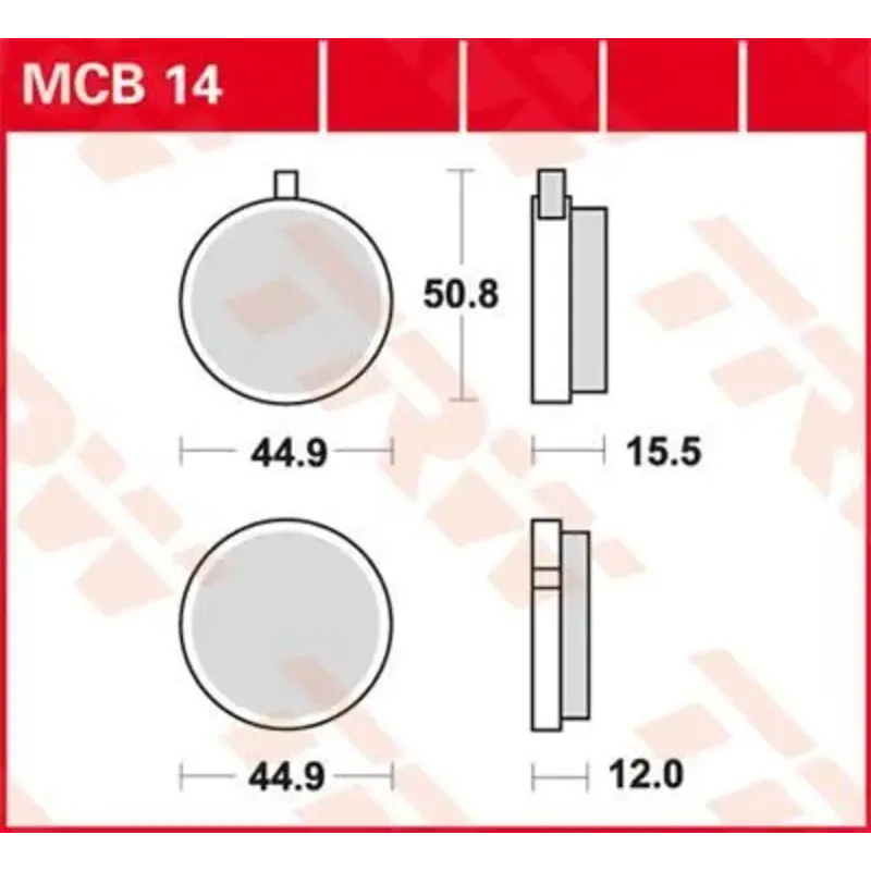 BRAKE PAD ALLROUND ORGANIC STANDARD