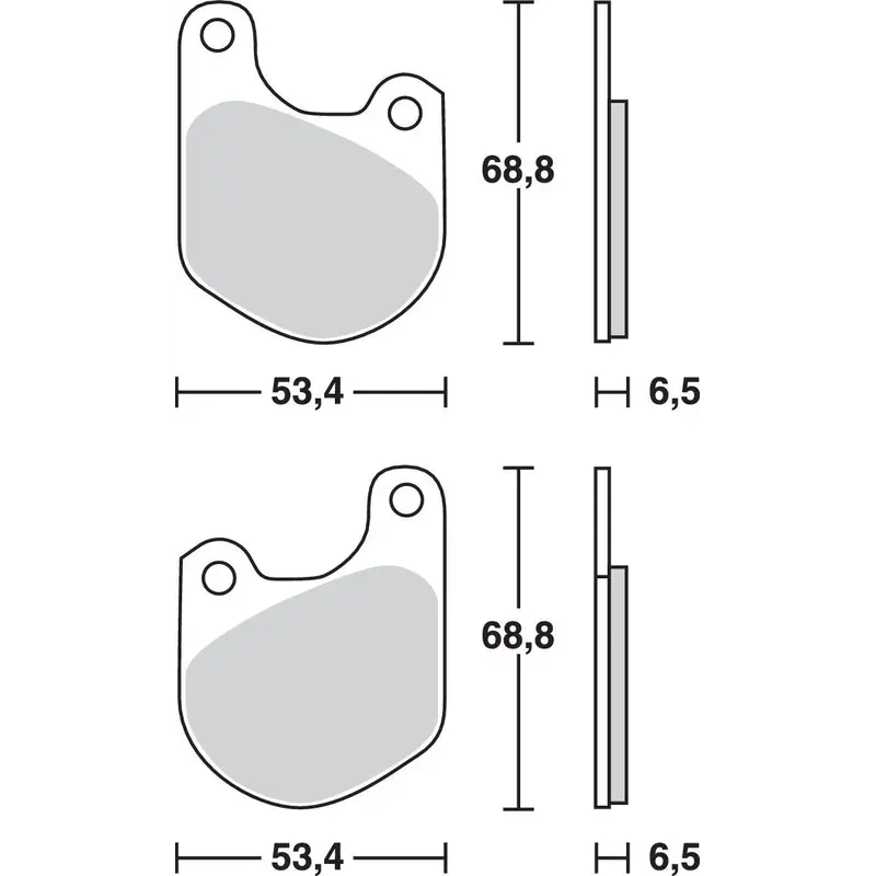 BRAKE PAD ALLROUND ORGANIC STANDARD
