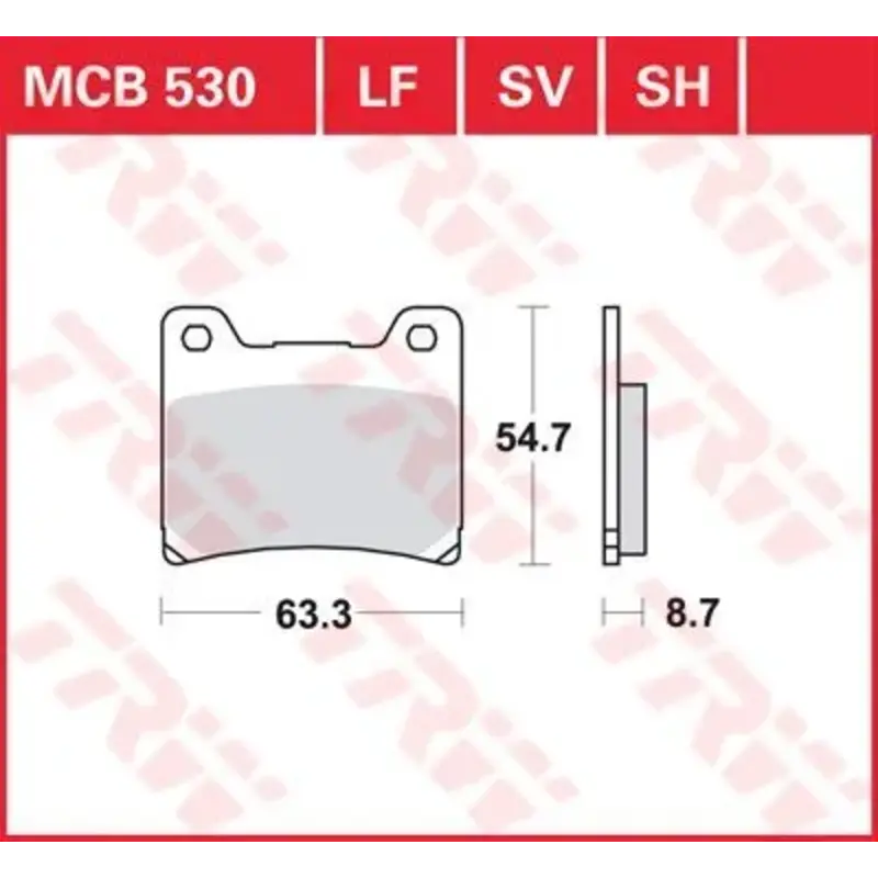 BRAKE PAD ALLROUND ORGANIC STANDARD