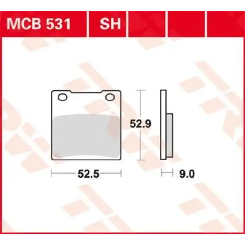 BRAKE PAD ALLROUND ORGANIC STANDARD