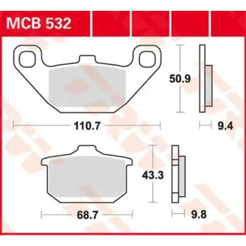 BRAKE PAD ALLROUND ORGANIC STANDARD