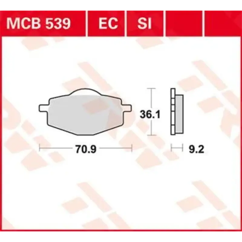 BRAKE PAD ALLROUND ORGANIC STANDARD