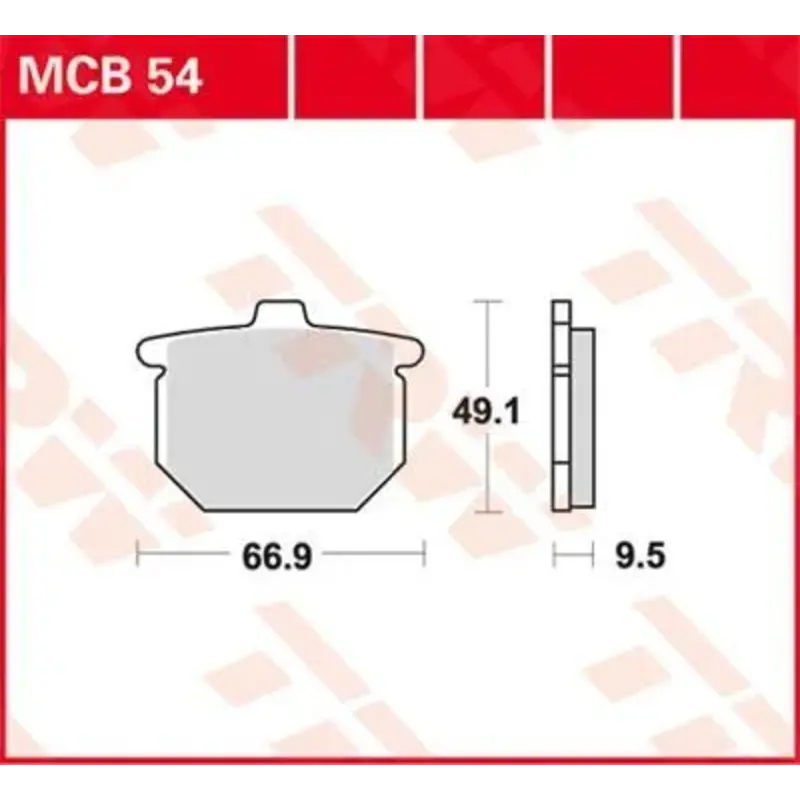 BRAKE PAD ALLROUND ORGANIC STANDARD