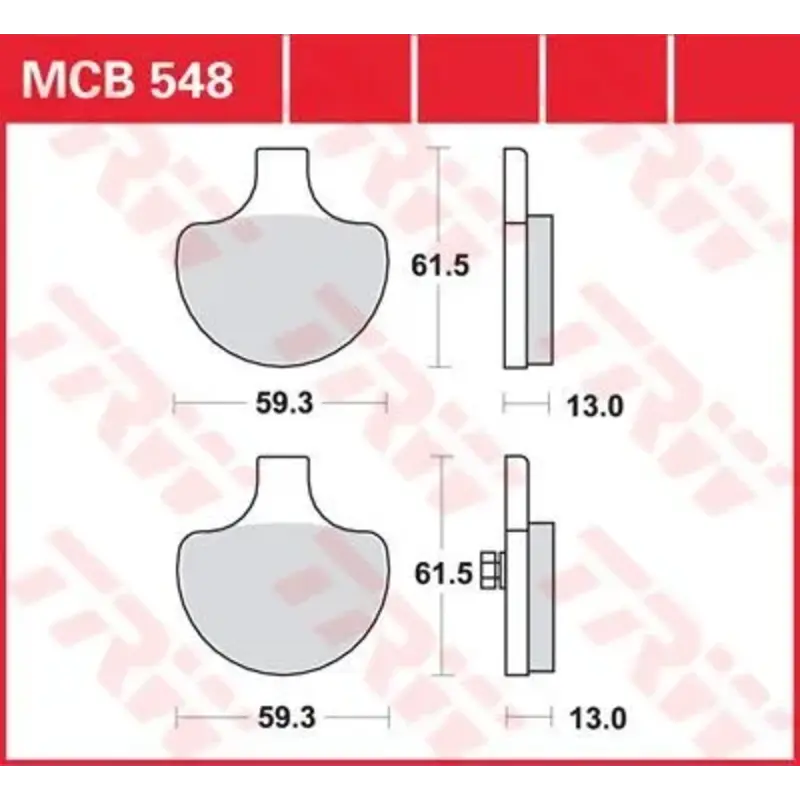 BRAKE PAD ALLROUND ORGANIC STANDARD