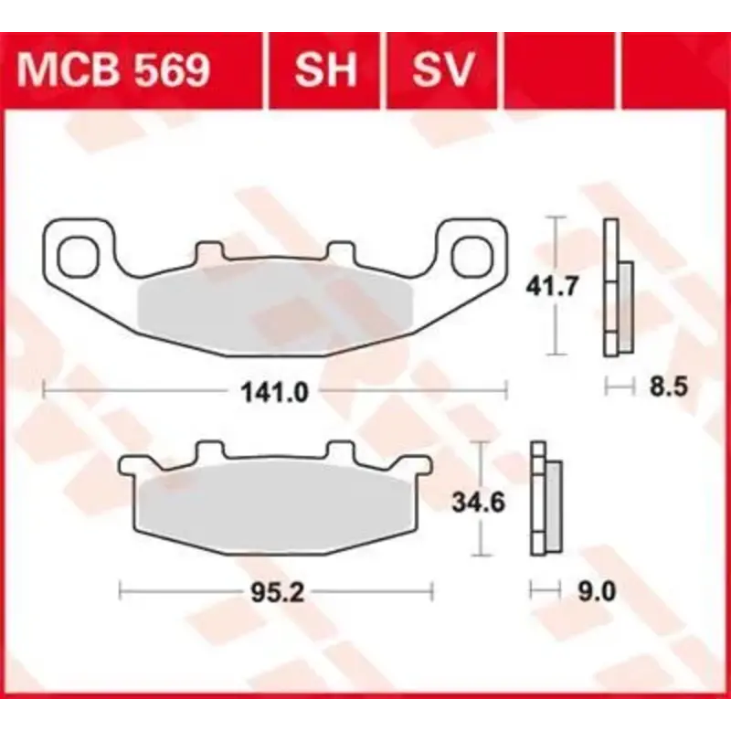 BRAKE PAD ALLROUND ORGANIC STANDARD