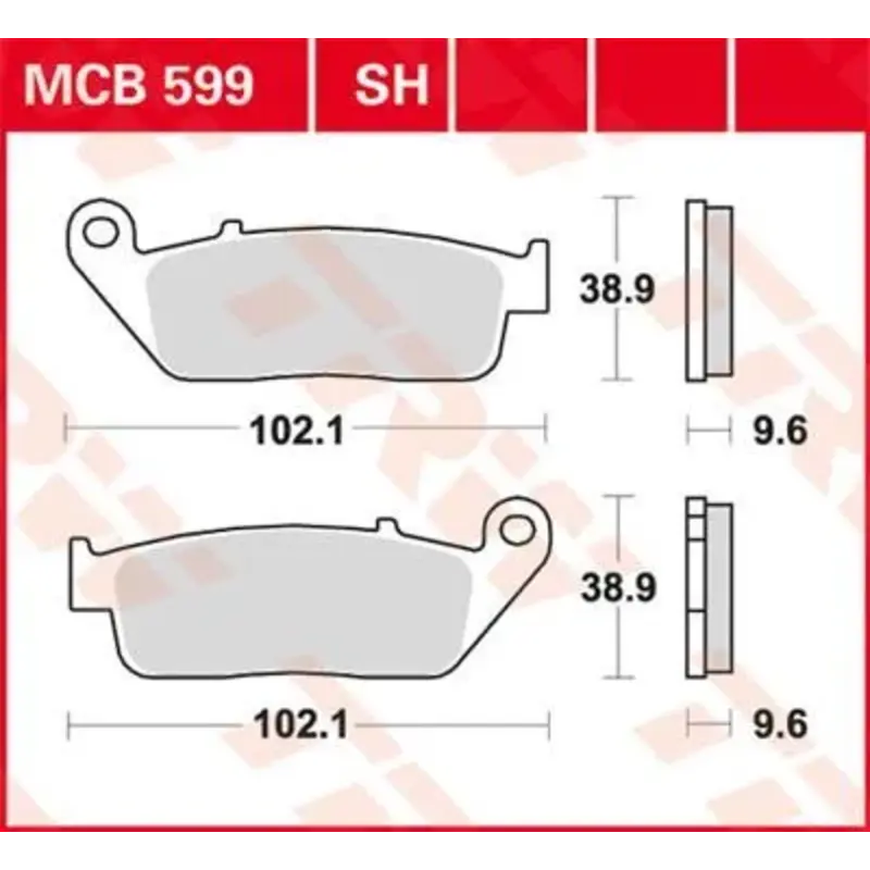 BRAKE PAD ALLROUND ORGANIC STANDARD