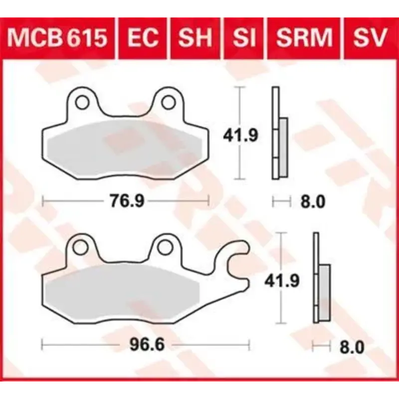 BRAKE PAD SV SINTER PERFORMANCE STREET