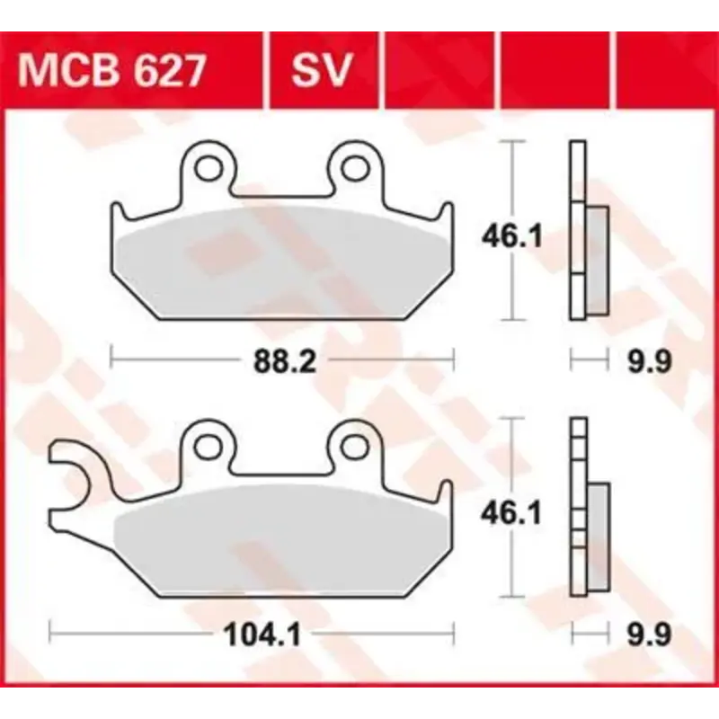 BRAKE PAD ALLROUND ORGANIC STANDARD