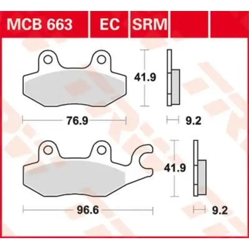 BRAKE PAD ALLROUND ORGANIC STANDARD