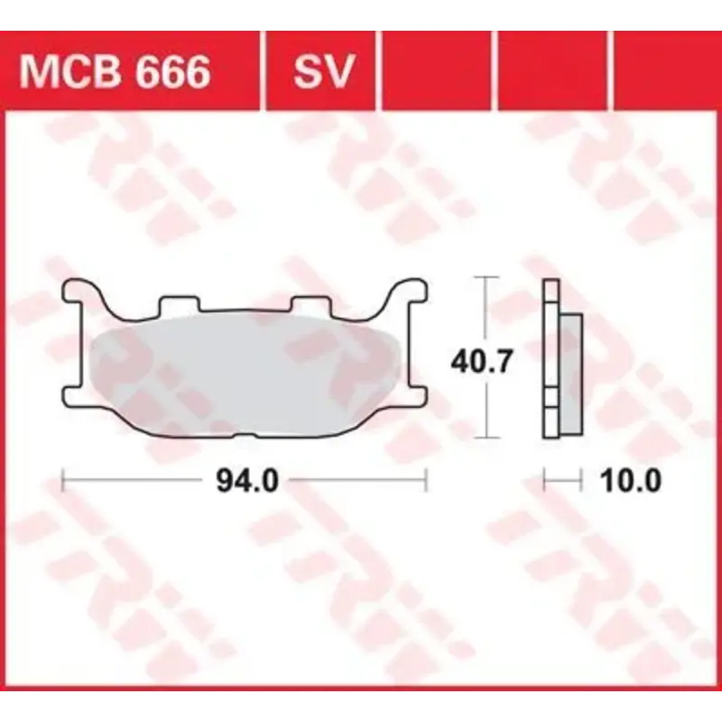 BRAKE PAD ALLROUND ORGANIC STANDARD