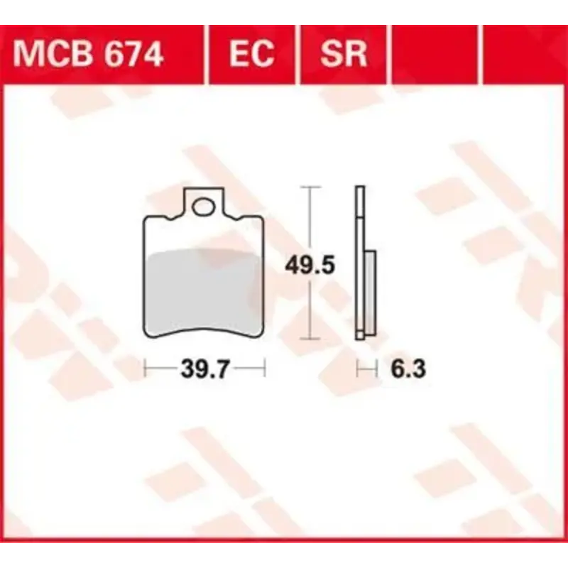 BRAKE PAD ALLROUND ORGANIC STANDARD