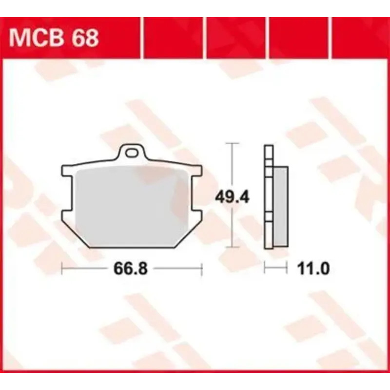 BRAKE PAD ALLROUND ORGANIC STANDARD