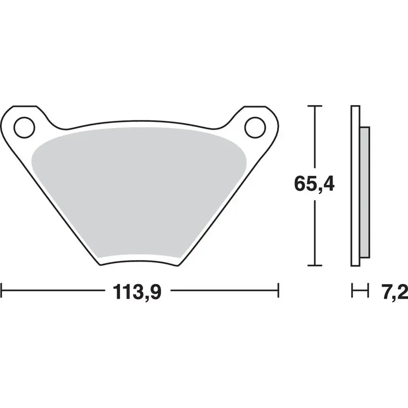 BRAKE PAD ALLROUND ORGANIC STANDARD