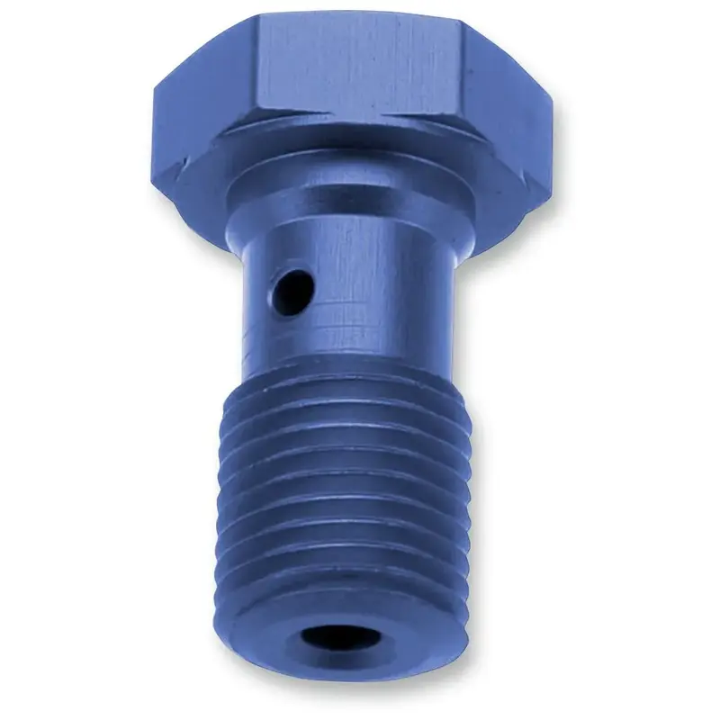 BANJO BOLT, M10X1.25, ALUMINIUM, BLUE