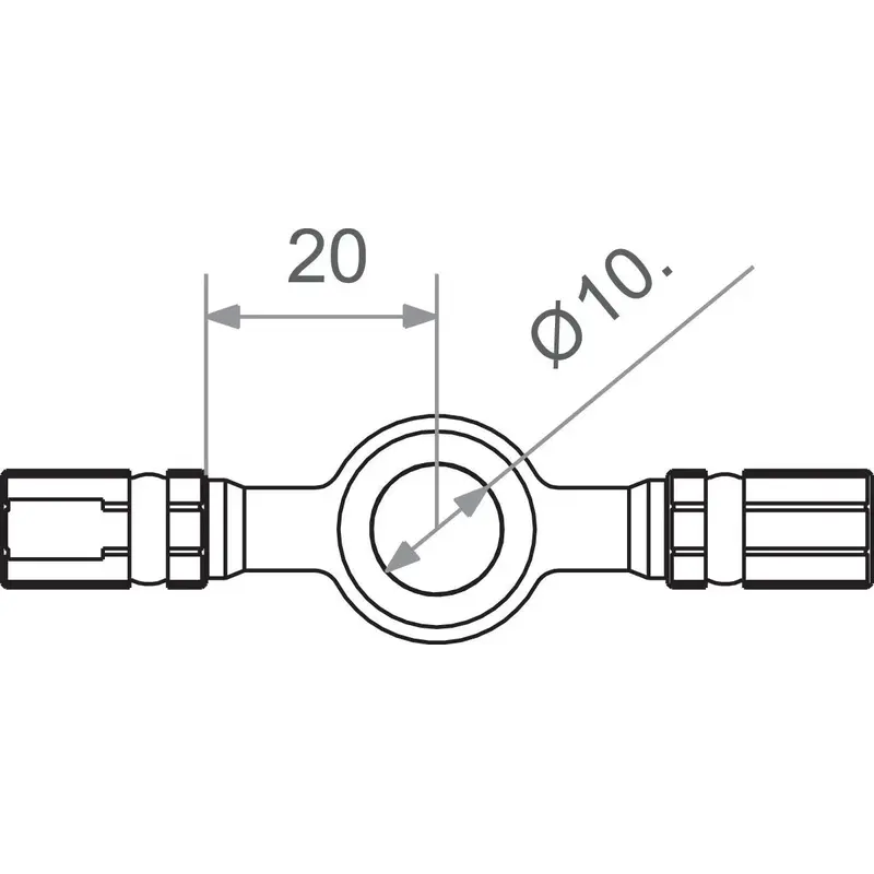 BANJO CONNECTOR M10 RD