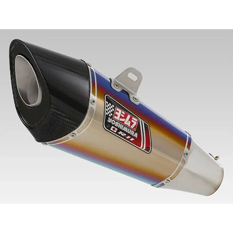 Silencieux YOSHIMURA R-11 Titanium Blue/casquette Carbone - Kawasaki Z900 2020