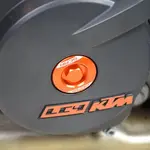 Bouchons carter moteur latéraux SCAR orange KTM