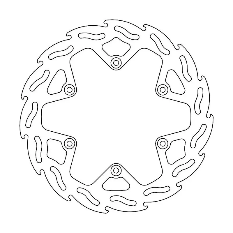 BRAKE ROTOR FLAME MX REAR