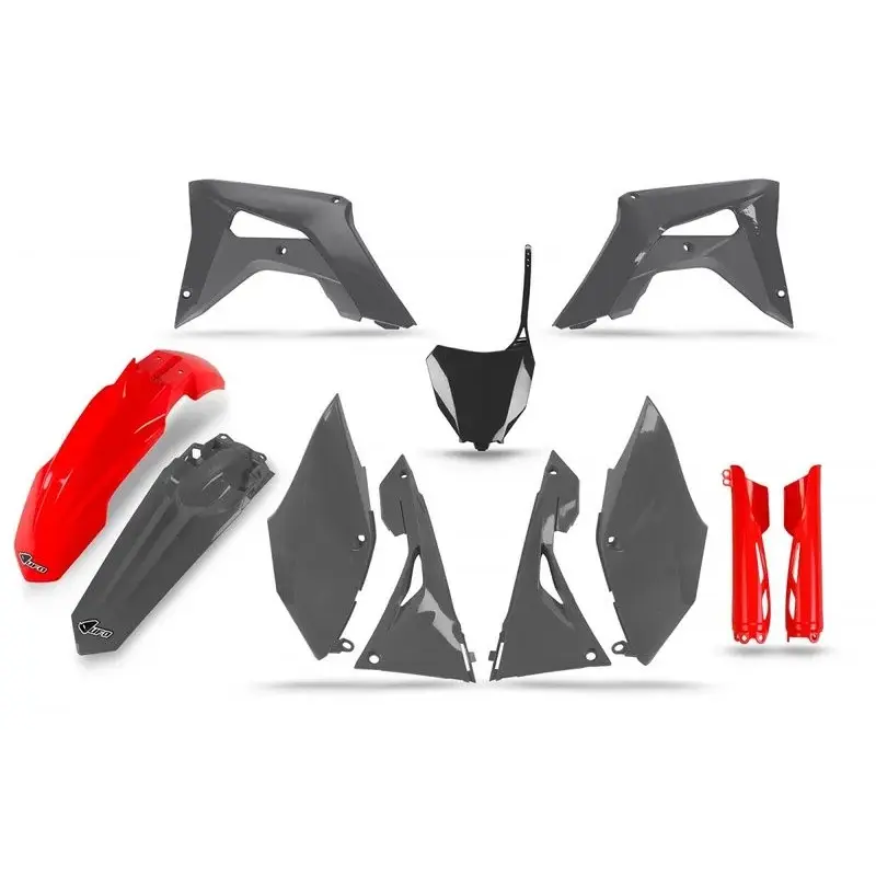 Kit plastiques UFO rouge/gris - Honda