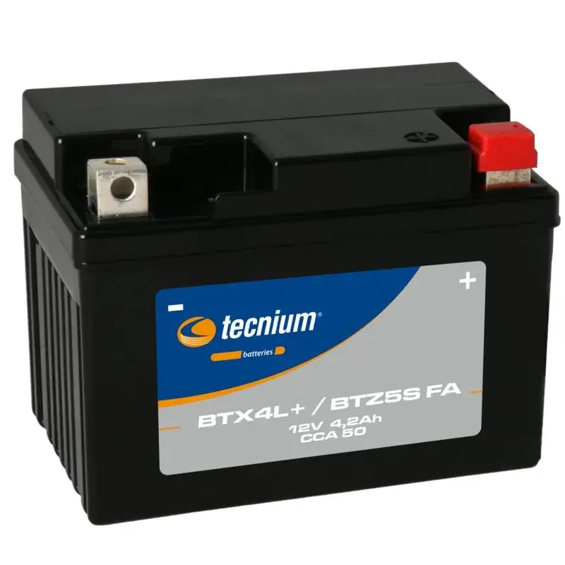 Batterie TECNIUM sans entretien activé usine - BTX4L+/BTZ5S