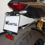 Support de plaque V PARTS - noir Triumph Speed Triple 1200