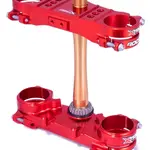Té de fourche XTRIG Rocs Tech Offset 22 mm - rouge Honda CRF250R/450R