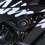 Tampons de protection R&amp;G RACING Aero - blanc Kawasaki ZX10-R/RR