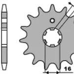 Pignon PBR acier standard 554 - 428