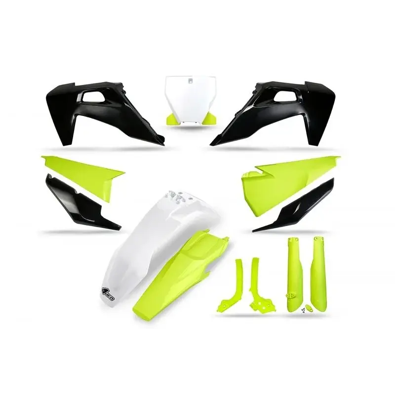 Kit plastiques UFO jaune fluo/gris - Husqvarna