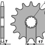 Pignon PBR acier anti-boue 2064 - 428
