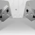 Kit protection de triangles arriere RIVAL alu - Yamaha Grizzly 700