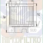 Filtre à huile HIFLOFILTRO - HF118 Honda