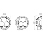 Eclairage additionnel DENALI D3 TriOptic LED
