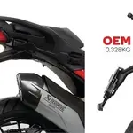 Support de plaque R&amp;G RACING noir - Ducati Multistrada V4 (S &amp; Sport)