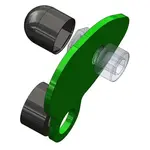 Cache-orifice V PARTS 2 pièces