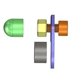 Cache-orifice V PARTS 2 pièces Indian FTR 1200