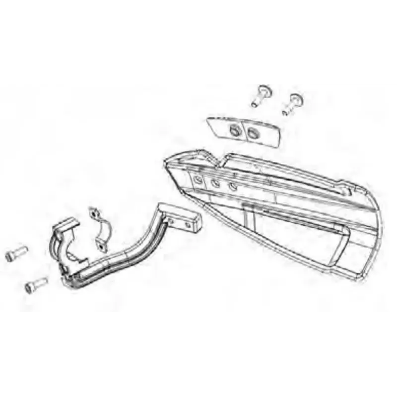 Kit de montage protège-mains POLISPORT Hammer/MX Flow