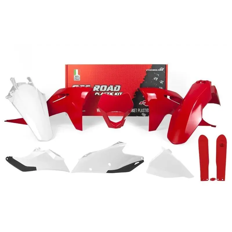Kit plastiques RACETECH - blanc/rouge Gas Gas EC/EC-F