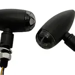 Indicateurs LED HIGHSIDER Micro-Bullet, noir et blanc