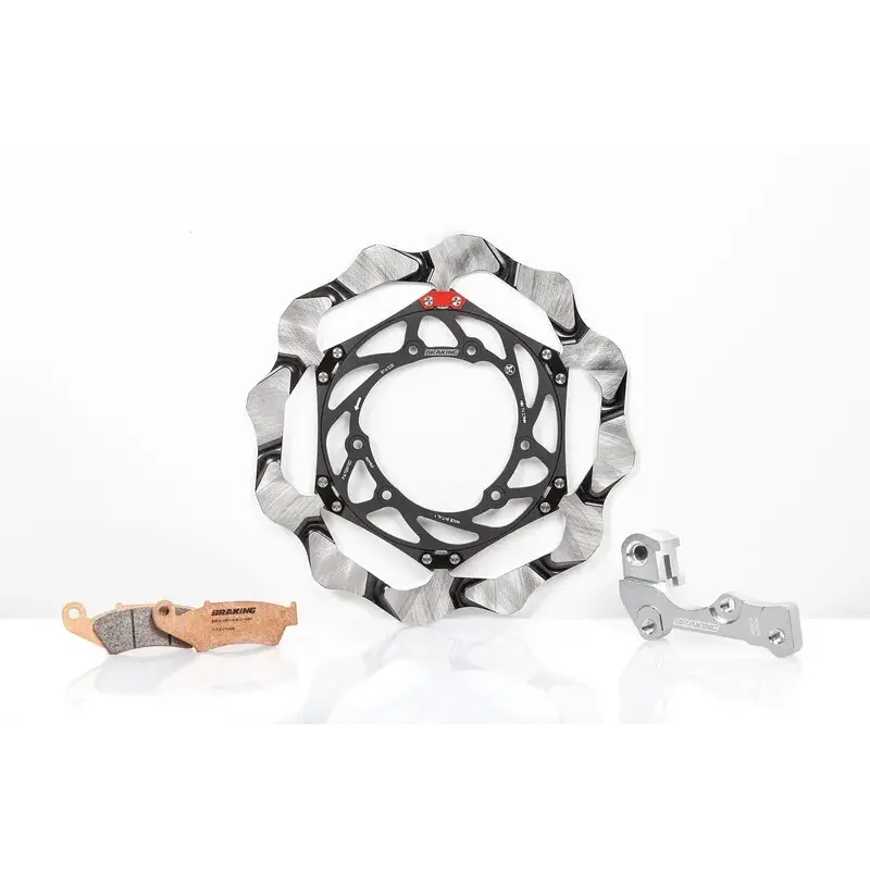 Kit disque de frein Oversize BRAKING Wave semi-flottant - 270 OKBY33E