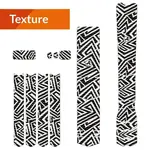 Kit XL protection adhésive pour cadre de vélo ALGIS Texture - noir